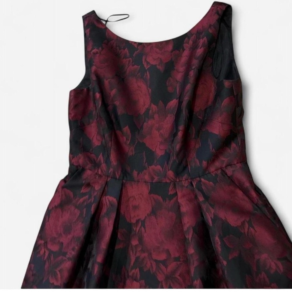 Alex Evenings  Women Formal Dress - Black and Red Floral - Picture 4 of 9